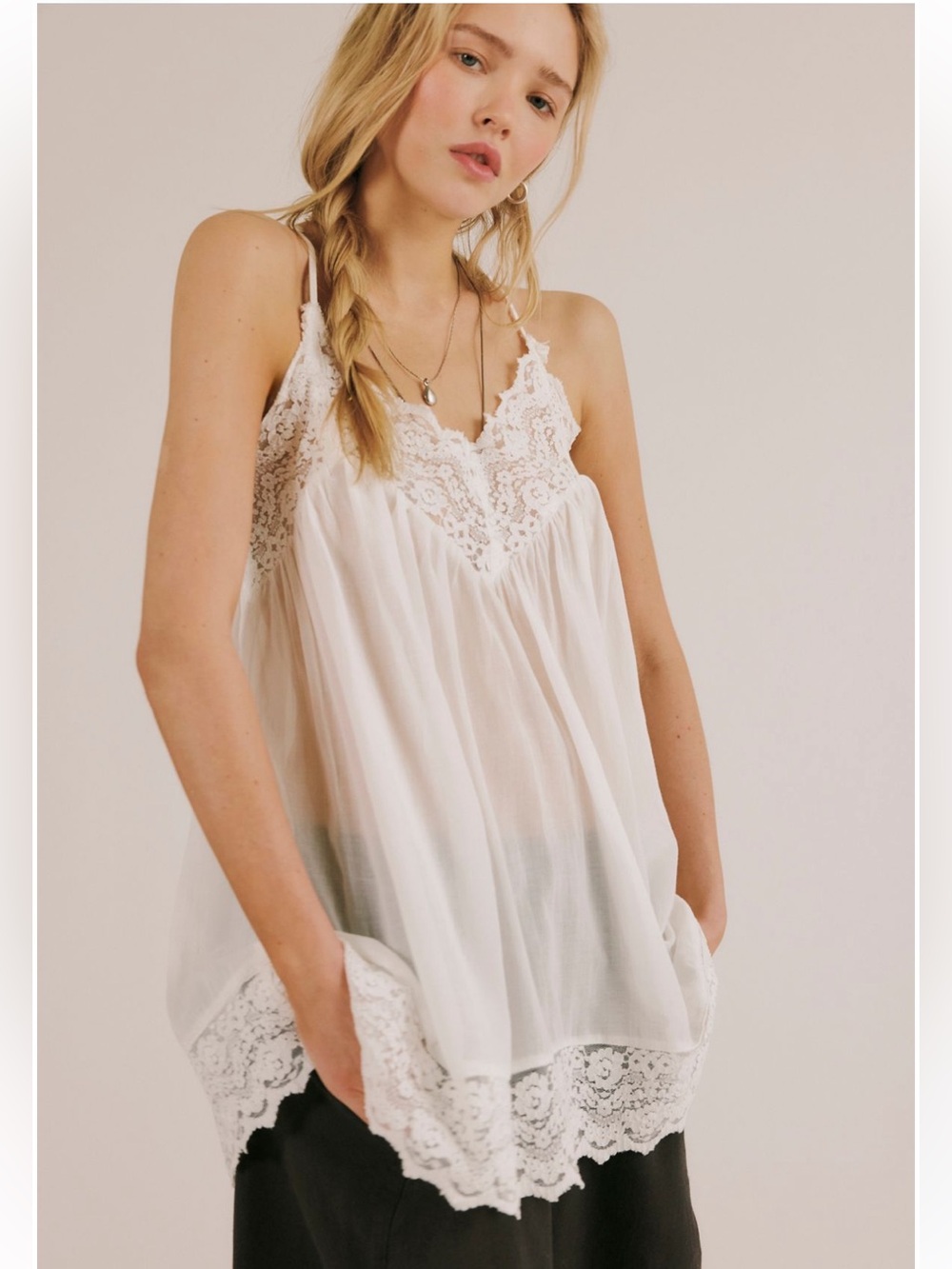 Free People Fiona Mini Slip Dress